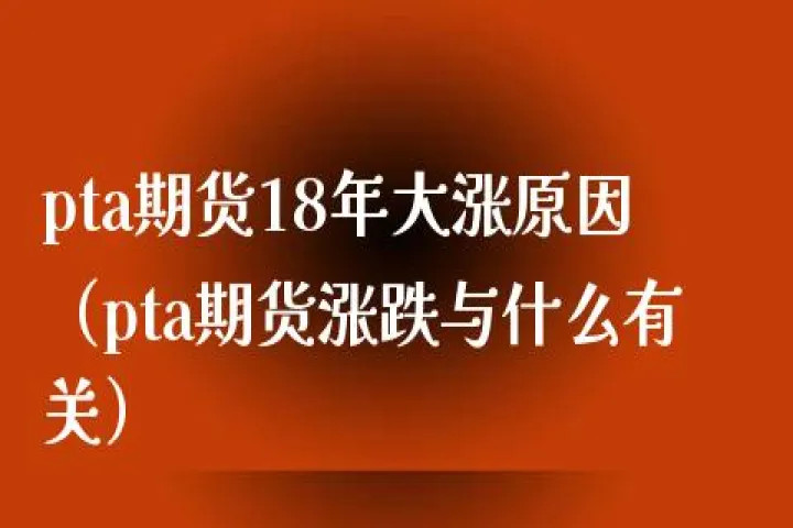 pat期货大涨要上天(pta期货行情)_https://www.hougads.com_恒指学院_第1张