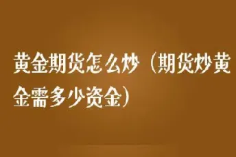 黄金期货投资的门槛高不高(黄金期货投资的门槛高不高呢)_https://www.hougads.com_恒指期货_第1张