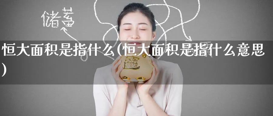 恒大面积是指什么(恒大面积是指什么意思)_https://www.hougads.com_恒指学院_第1张