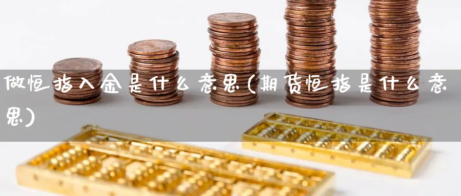 做恒指入金是什么意思(期货恒指是什么意思)_https://www.hougads.com_恒指直播室_第1张