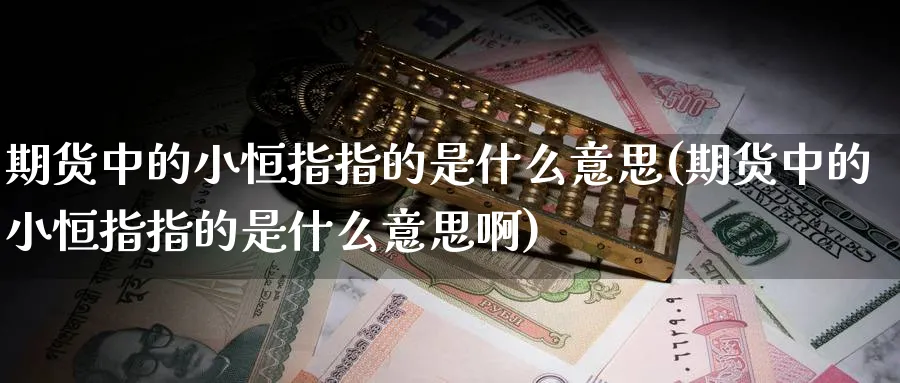 期货中的小恒指指的是什么意思(期货中的小恒指指的是什么意思啊)_https://www.hougads.com_恒指期货_第1张