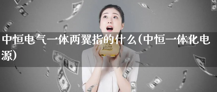 中恒电气一体两翼指的什么(中恒一体化电源)_https://www.hougads.com_恒指直播室_第1张